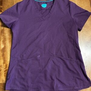 Purple V-Neck and Joggers Zavate Scrubs